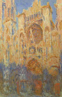 Rouen Cathedral: The Facade at Sunset (1894)