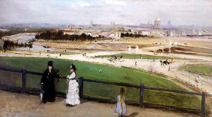 منظر لباريس من تروكاديرو (1871-1872)