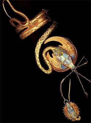 Snake Bracelet with Ring (1899)