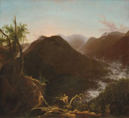 توماس كول: شروق الشمس في كاتسكيلز (1826)