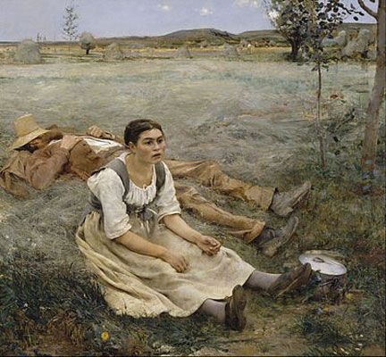 Jules Bastien-Lepage: Hay Making (1877)