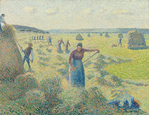 كميل بيسارو: La Récolte des Foins ، Éragny (1887)
