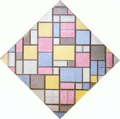 Piet Mondrian: Composition With Grid VI (1919)
