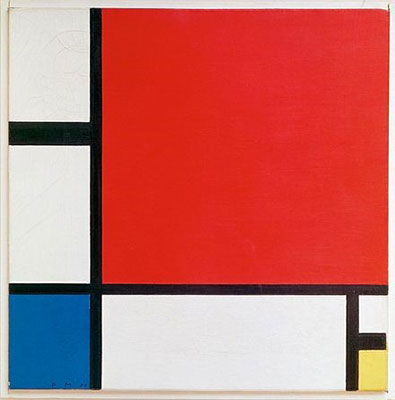 Piet Mondrian: Composition with Red Blue and Yellow (1930)