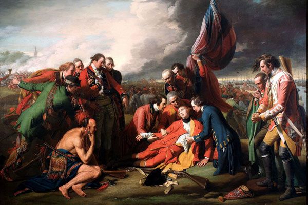 بنيامين ويست: وفاة الجنرال وولف (1770)