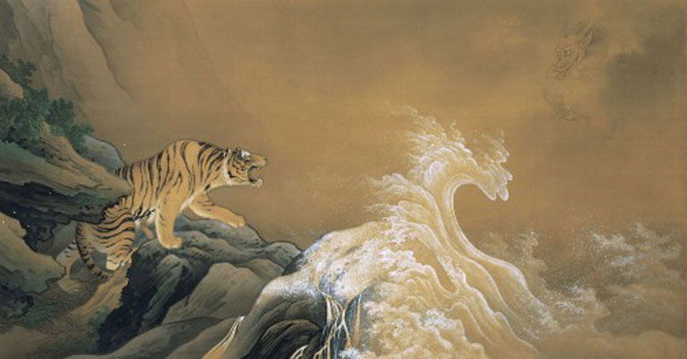 Hashimoto Gahō: Dragon Against Tiger (1899)