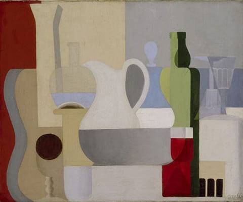 Nature Morte au Verre de Vin Rouge (Still Life with Glass of Red Wine) (1921)