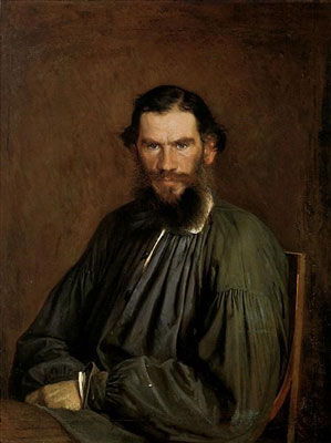 Ivan Kramskoi: Portrait of Leo Tolstoy (1873)