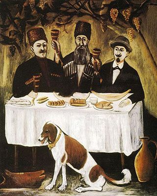 Feast in the Grape Pergola or Feast of Three Noblemen (1905)