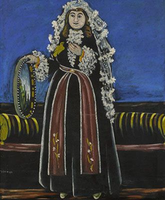 Georgian Woman Wearing a Lechaki (Date Unknown)