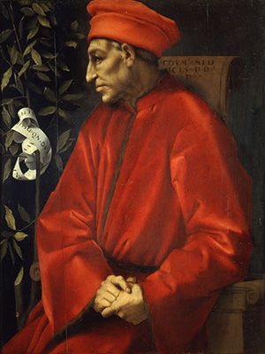Portrait of Cosimo di Giovanni de' Medici il Vecchio (1518-19)