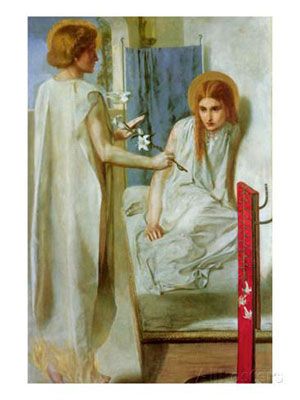 Dante Gabriel Rossetti: Ecce Ancilla Domini! (The Annunciation) (1849-50)