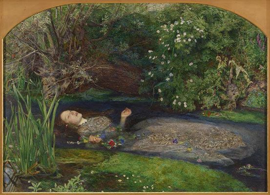 John Everett Millais: Ophelia (1851-2)