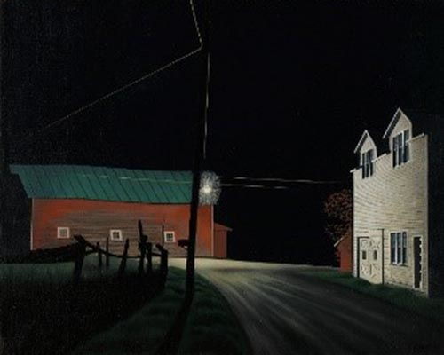 George Ault: Bright Light at Russell's Corners (1946)