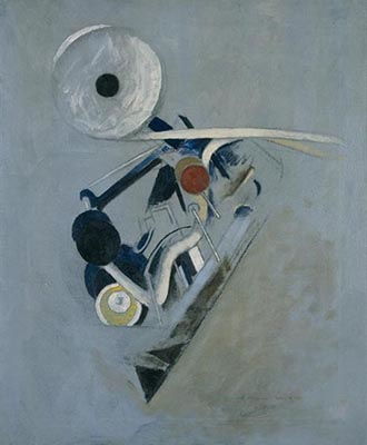 Morton Livingston Schamberg: Painting VI (Camera Flashlight, Machine Still Life) (1916)