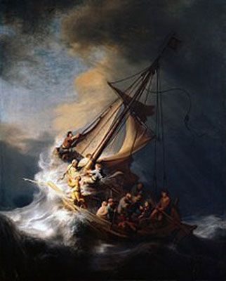 العاصفة على بحيرة طبريا (1633)