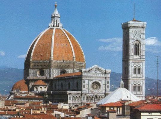 Filippo Brunelleschi: Dome of Cattedrale di Santa Maria del Fiore (Florence Cathedral) (1420-1436)