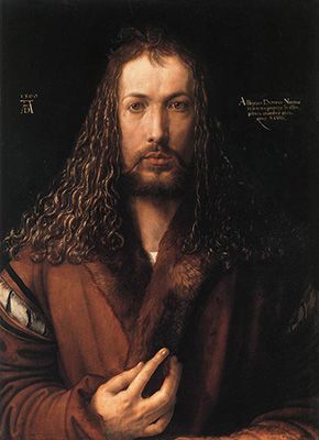 Albrecht Dürer: Self-Portrait with Fur-Trimmed Robe (1500)