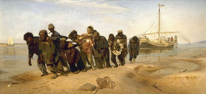 ساحبات البارجة على نهر الفولغا (1870-1873)