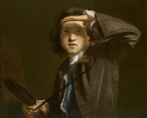 Self-portrait shading the Eyes (c.1747-49)
