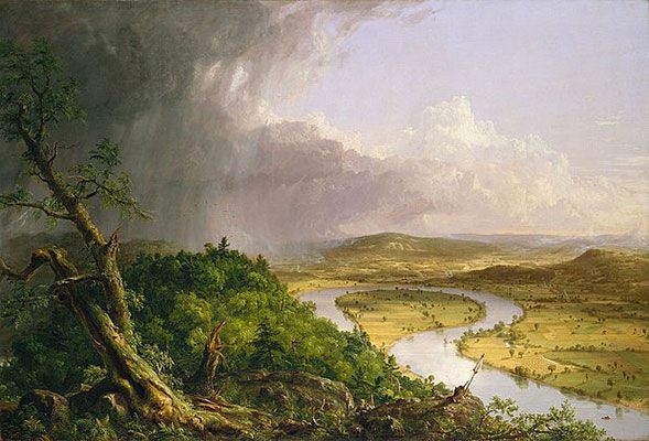 Thomas Cole: The Oxbow, View from Mount Holyoke, Northampton, Massachusetts, after a Thunderstorm (1836)