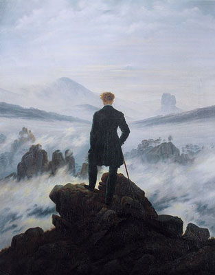Caspar David Friedrich: Wanderer Above the Sea of Fog (c. 1818)