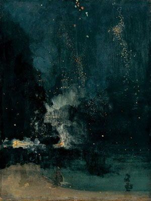 James Whistler: Nocturne in Black and Gold: The Falling Rocket (1875)