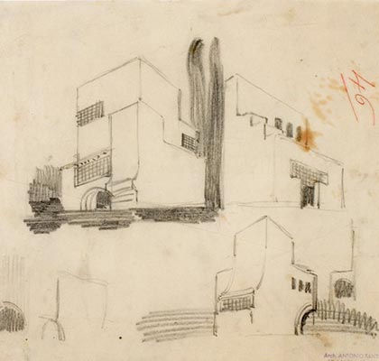 Studi per una villa priva di decorazioni (1909-10)
