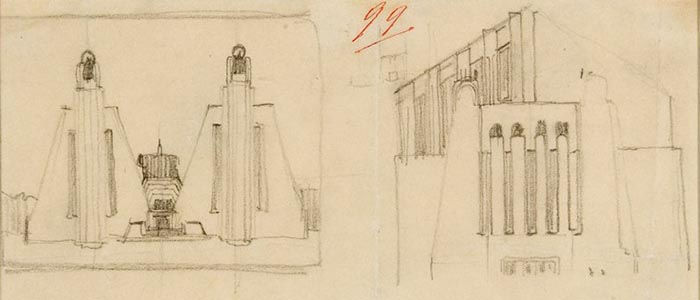 Edifici monumentali con sculture (1911-12)