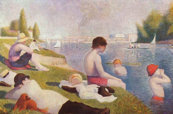 Bathers at AsniÃ¨res (1884)