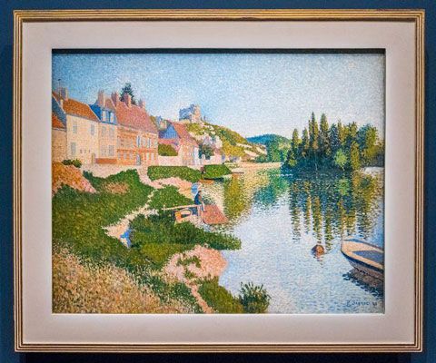 Les Andelys, the Riverbank (1886)