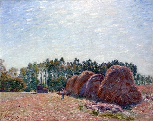 Haystacks at Moret, Morning (1891)