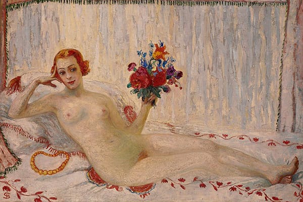 Model (Nude Self-Portrait) (1915)