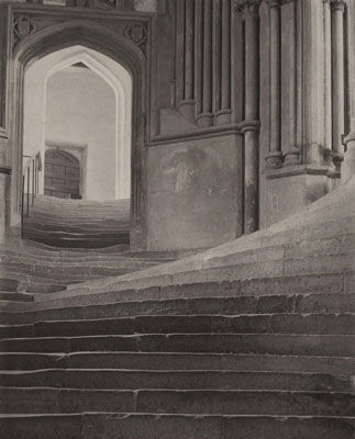 Frederick Henry Evans: 'A Sea of Steps', Wells Cathedral, Steps to Chapter House (1903)