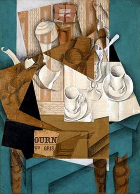 Juan Gris: Le Petit Déjeuner (Breakfast) (1914)