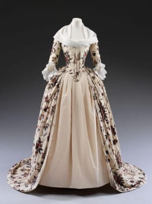 Hand-painted cotton overdress (1760-70)