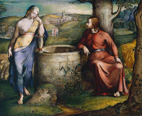 George Richmond: Christ and the Woman of Samaria (1828)