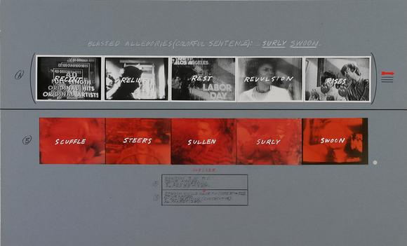 John Baldessari: Blasted Allegories(Colorful Sentence): Surly Swoon (1978)