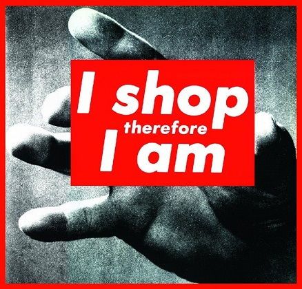 Barbara Kruger: Untitled (I Shop Therefore I Am) (1987)