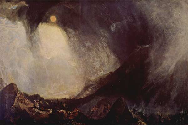 Snow Storm: Hannibal and his Army Crossing the Alps (1812)
