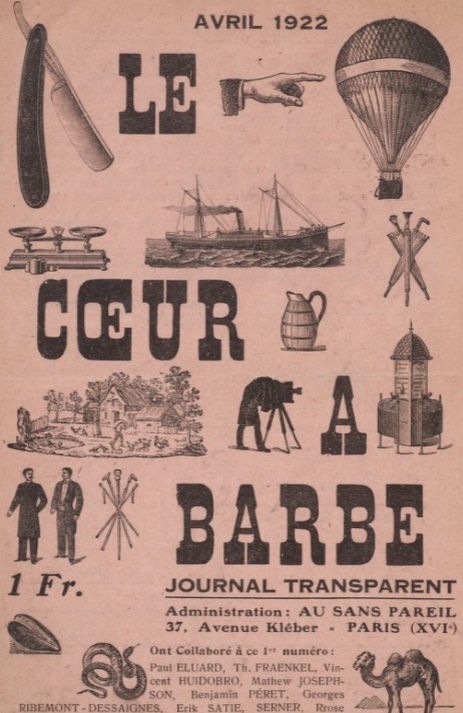 Magazine cover for Le Coeur à barbe (The Bearded Heart) (1923)