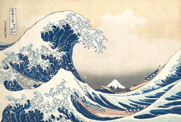 Katsushika Hokusai: Under the Wave off Kanagawa (also known as The Great Wave) (c. 1830-32)