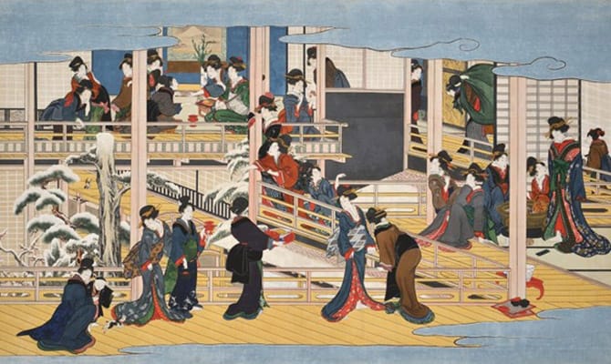 Fukagawa no Yuki (Snow at Fukagawa) (c. 1802-06)