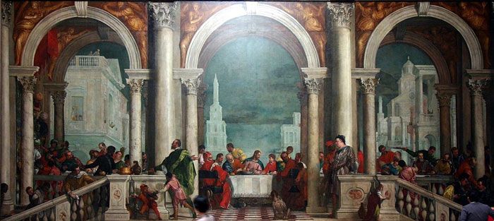 باولو فيرونيزي: وليمة في بيت ليفي (1573)