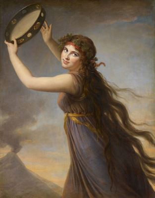 Portrait of Emma, Lady Hamilton, as Bacchante (c. 1790)