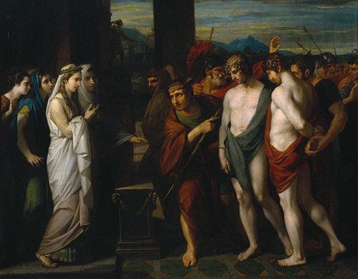 Pylades and Orestes Brought as Victims before Iphigenia (1766)