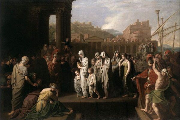 Agrippina Landing at Brundisium with the Ashes of Germanicus (1768)