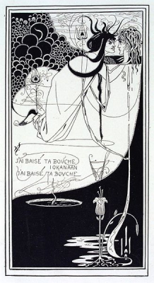 Aubrey Beardsley: Illustration for Salomé, "J'ai baisé ta bouche Iokanaan" (1893)