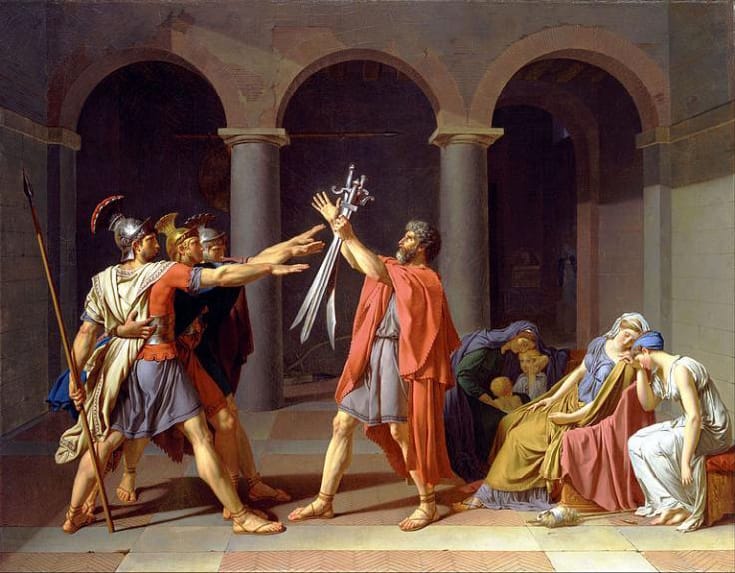 Jacques-Louis David: Oath of the Horatii (1784)