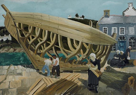 Building the boat Tréboul (1930)